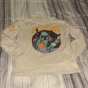 Abercrombie boys Star Wars Kids Long Sleeve Shirt size 7/8 - Cream